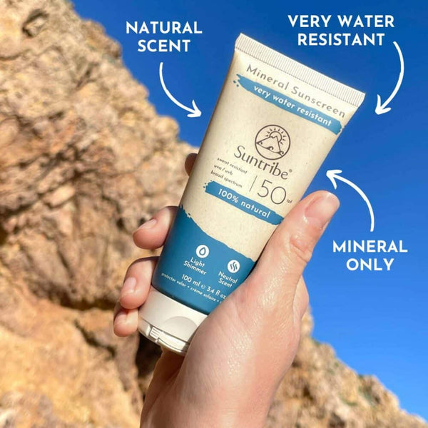 SUNTRIBE ACTIVE NATURAL MINERAL SUNSCREEN SPF 50