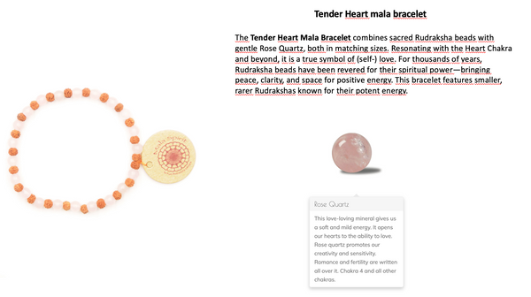 MALA SPIRIT TENDER HEART BRACELET M