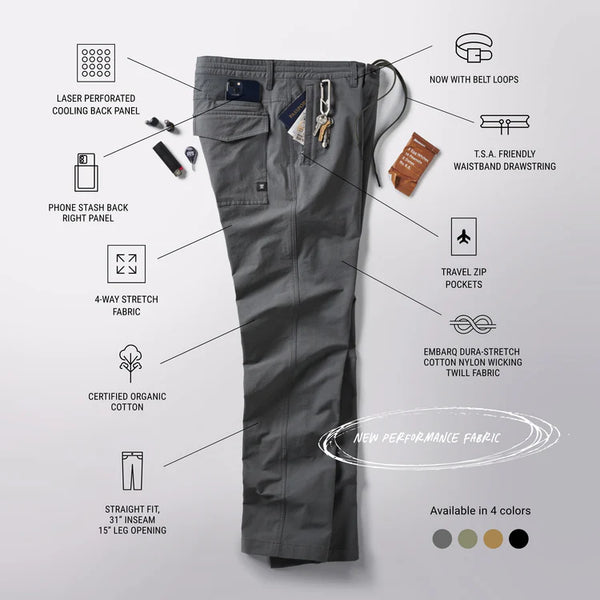 ROARK LAYOVER PRO TRAVELER PANTS