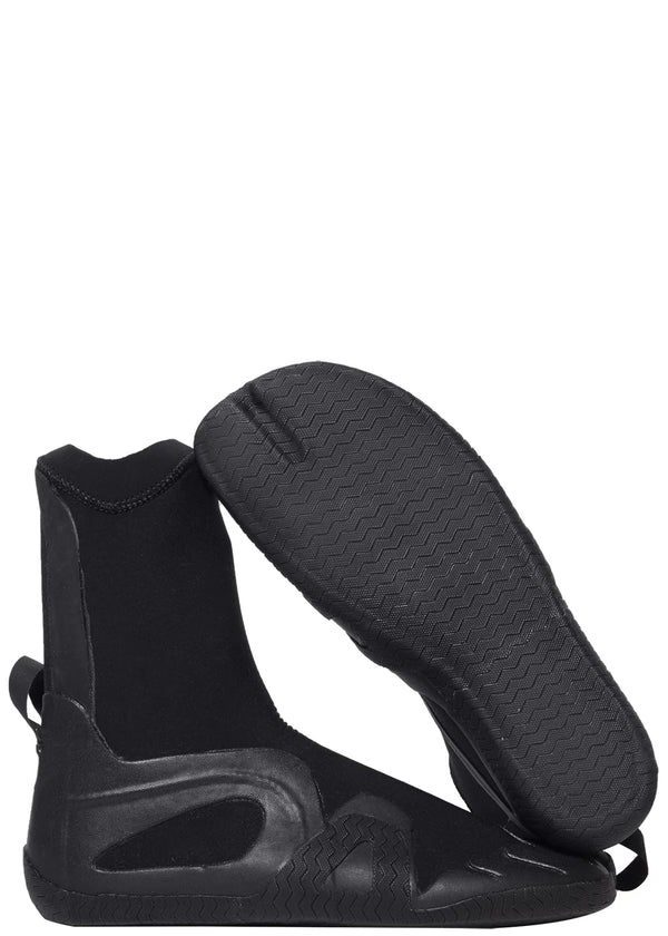 VISSLA 7 SEAS 3MM SPLIT TOE BOOTIE BLACK