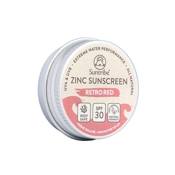 SUNTRIBE ZINC SUNSCREEN SPF30 15G RETRO RED