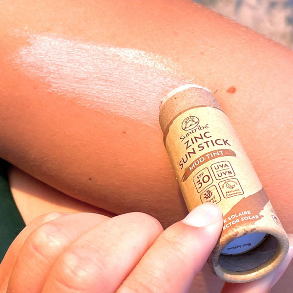 SUNTRIBE ZINC SUN STICK SPF30 MUD TINT