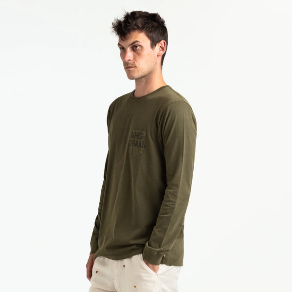 BANKS JOURNAL DEFENDER L/S TEE ARMY