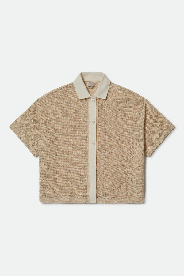 BRIXTON CAMP MESH BUTTON DOWN S/S POLO