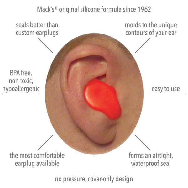 MACKS EARPLUGS SILICONE KIDS