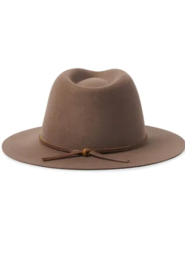 BRIXTON WESLEY FEDORA - DARK TAN